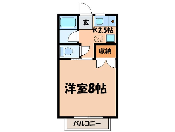 青木ヒルズアルファ－３の物件間取画像